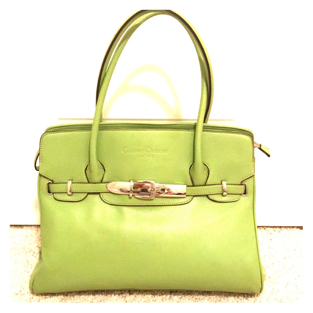 EUC Candace Christian green shoulder bag/t…